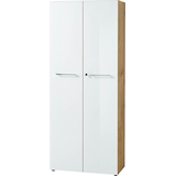 Artikelbild 1 für GERMANIA Aktenschrank Monteria, 4204-242 navarra-eiche, weiß 4 Fachböden 80,0 x 37,0 x 196,0 cm, Artikelnummer 121337