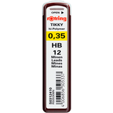 Artikelbild 1 für rotring Feinminen-Bleistiftminen schwarz HB 0,35 mm, 12 St., Artikelnummer 370837