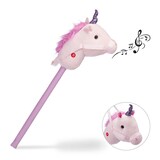 Artikelbild 1 für relaxdays Steckenpferd Einhorn rosa, lila, 1 St., Artikelnummer 555685