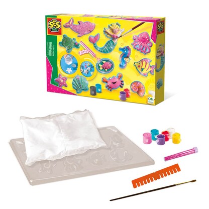 Artikelbild für SES Creative® Gipsgießen-Set Glitzer Meerestiere mehrfarbig, Artikelnummer 110899