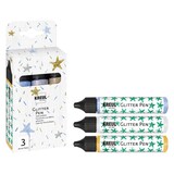 Artikelbild 1 für KREUL Glitter Pen Bastelfarben-Set farbsortiert, 3 St., Artikelnummer 115277