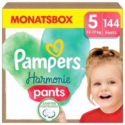 Artikelbild für Pampers® Windeln Harmonie™ Gr. 5 (12-17 kg) für Babys und Kleinkinder, 144 St., Artikelnummer 273278