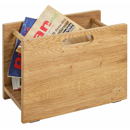 Artikelbild für HAKU Möbel Zeitungsständer 54350 eiche Holz, DIN A4 quer, Artikelnummer 340319