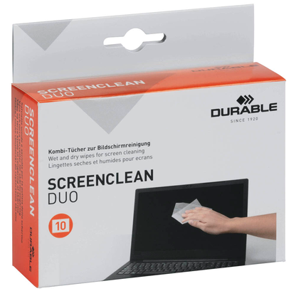 Artikelbild 2 für DURABLE SCREENCLEAN DUO Reinigungs-Set, 1 Set, Artikelnummer 363497