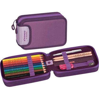 Artikelbild für BRUNNEN Federmäppchen befüllt s'maepp Sweet Colour Code lila 34-teilig, 20,0 x 7,5 cm, Artikelnummer 778157