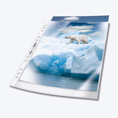 Artikelbild 2 für DURABLE Prospekthüllen DIN A4 transparent genarbt 0,08 mm, 100 St., Artikelnummer 239145