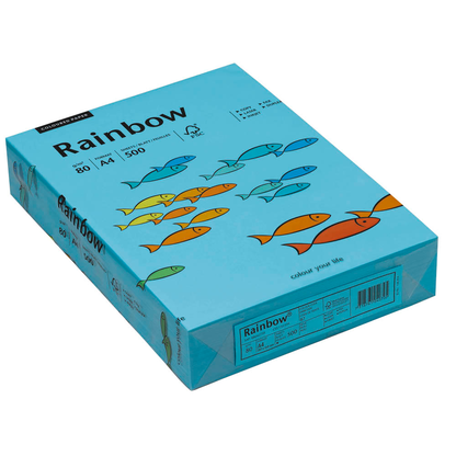 Artikelbild für Rainbow Kopierpapier COLOURED PAPER blau DIN A4 80 g/qm 500 Blatt, Artikelnummer 319384