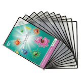 Artikelbild 1 für tarifold Sichttafeln mit 5 Aufsteckreitern DIN A4 schwarz, Öffnung oben, 20 St., Artikelnummer 705537