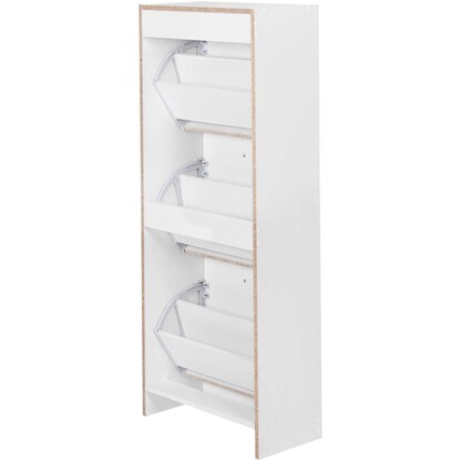 Artikelbild 7 für WOHNLING Schuhschrank, WL5.035 weiß 3 Fachböden 50,0 x 24,0 x 125,0 cm, Artikelnummer 905731