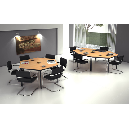 Artikelbild 3 für HAMMERBACHER Mehrzwecktisch buche rechteckig, Vierkantrohr schwarz, 120,0 x 80,0 x 72,0 cm, Artikelnummer 528893