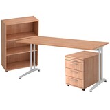 Artikelbild 1 für HAMMERBACHER Altus Büromöbel-Set nussbaum, Artikelnummer 628305