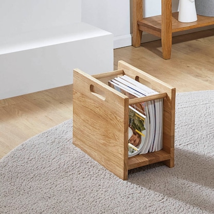 Artikelbild 3 für HAKU Möbel Zeitungsständer 54350 eiche Holz, DIN A4 quer, Artikelnummer 340319