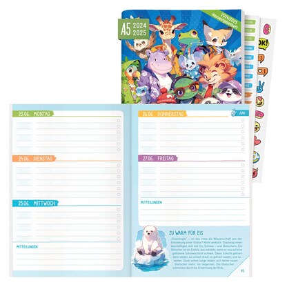 Artikelbild für Häfft® Verlag Hausaufgabenheft Rasselbande liniert DIN A5 ohne Rand, 112 Blatt, 1 St., Artikelnummer 370769