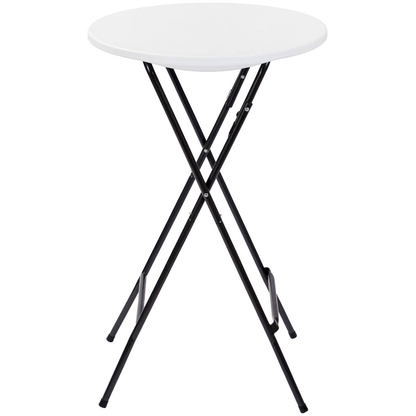 Artikelbild 2 für Garden Pleasure MUFARO Stehtisch rund Kunststoff weiß 60,0 x 60,0 x 107,0 cm, 1 St., Artikelnummer 544249