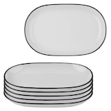 Artikelbild 1 für ID Fine Teller Modest Black Magnus grau Ø 28,0 cm, 6 St., Artikelnummer 634046