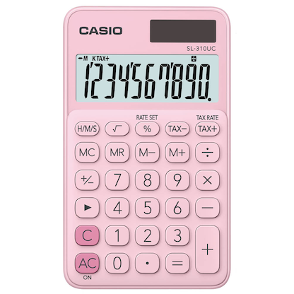 Artikelbild 5 für CASIO SL-310UC Taschenrechner rosa, Artikelnummer 445852