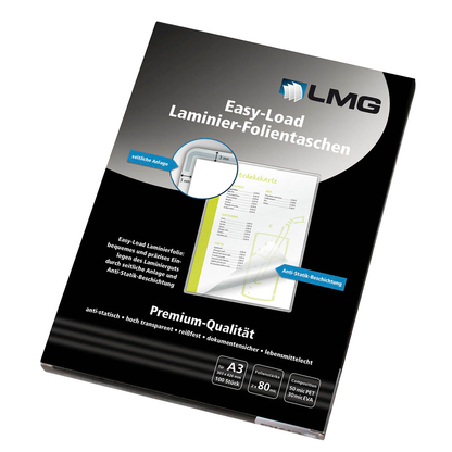 Artikelbild 2 für LMG Easy Load Laminierfolien glänzend für A3 80 micron, 100 St., Artikelnummer 396689