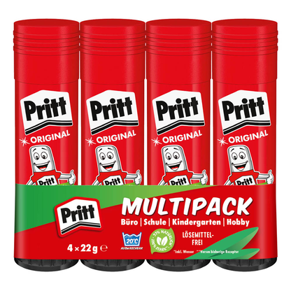 Artikelbild für Pritt ORIGINAL Klebestifte 22,0 g, 4 St., Artikelnummer 732434