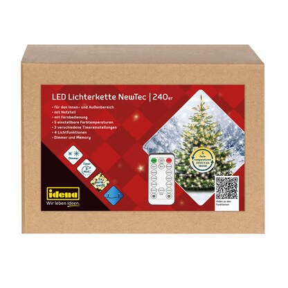 Artikelbild 7 für Idena NewTec 240er LED Lichterkette grün 31,9 m, 1 St., Artikelnummer 761793