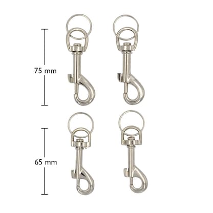 Artikelbild 4 für WEDO Karabinerhaken silber, 4 St., Artikelnummer 234765