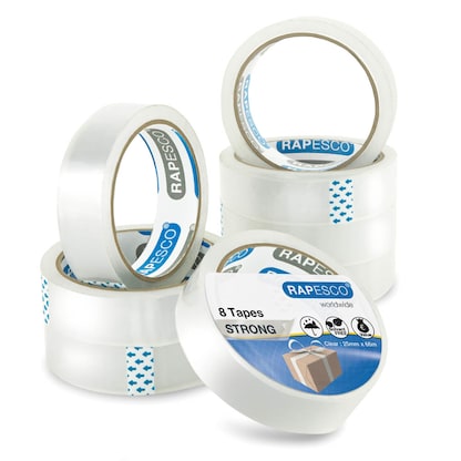 Artikelbild für RAPESCO® Klebefilm transparent 25,5 mm x 66,0 m 8 Rollen, Artikelnummer 715989