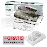 Artikelbild 1 für AKTION: LEITZ iLAM Home Office A4 Laminiergerät-Set bis DIN A4 + GRATIS 100 Laminierfolien, 80 micron, DIN A4, Artikelnummer 681348