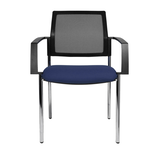 Artikelbild 1 für Topstar Besucherstühle BtoB 10 BB290A G260 blau, schwarz Stoff, 2 St., Artikelnummer 374520