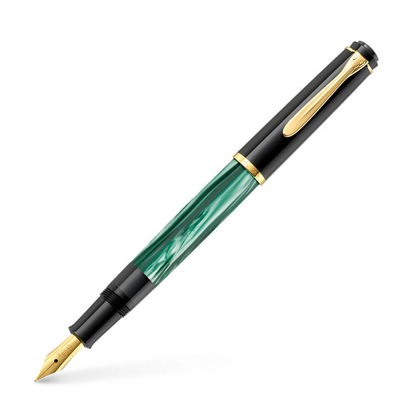 Artikelbild für Pelikan Classic M200 Kolbenfüller grün-marmoriert/gold F (fein), 1 St., Artikelnummer 410783