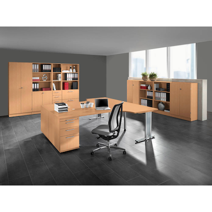 Artikelbild 4 für HAMMERBACHER Aktenregal 6500 buche 80,0 x 40,0 x 127,0 cm, 1 St., Artikelnummer 858821