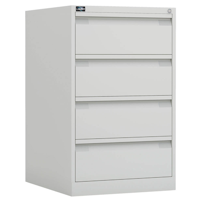 Artikelbild für BISLEY ECO Karteischrank reinweiß 4 Schubladen 57,0 x 62,2 x 91,5 cm, 1 St., Artikelnummer 380614