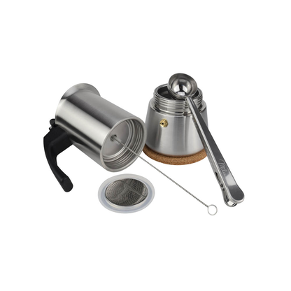 Artikelbild 3 für Milu Espressokocher silber, 4 Tassen, Artikelnummer 860062