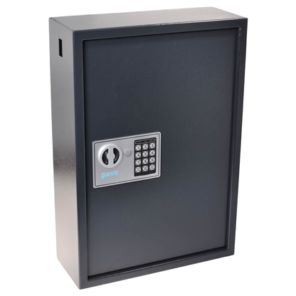 Artikelbild 2 für pavo Schlüsseltresor grau mit 150 Haken, Elektronikschloss, 38,0 x 15,0 x 55,0 cm, 1 St., Artikelnummer 557722