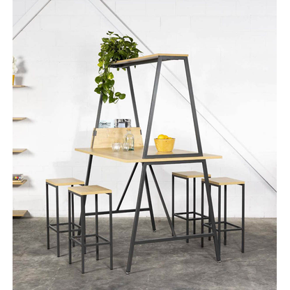 Artikelbild 2 für rocada Mehrzwecktisch rechteckig Spanplatte eiche 160,0 x 100,0 x 105,0 cm, 1 St., Artikelnummer 606349