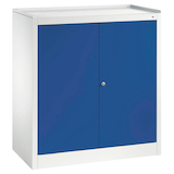 Artikelbild 1 für CP Stahlschrank 88210-00 S10002 lichtgrau, enzianblau 1 Fachboden 94,0 x 50,0 x 100,0 cm, aufgebaut, 1 St., Artikelnummer 414324