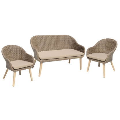 Artikelbild für Garden Pleasure Loungegruppe Pueblo beige, braun Kunststoff, Metall, 6-teilig, Artikelnummer 477137