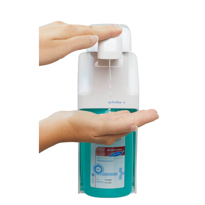 Artikelbild 2 für schülke Desinfektionsspender SM 2 universal weiß Kunststoff 0,5 oder 1,0 l, 1 St., Artikelnummer 304994