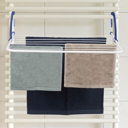 Artikelbild 2 für relaxdays Heizkörper-Wäschetrockner weiß, blau, 1 St., Artikelnummer 555882