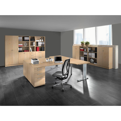 Artikelbild 4 für HAMMERBACHER Aktenregal Prokura ahorn 80,0 x 40,0 x 200,4 cm, 1 St., Artikelnummer 185504