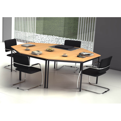 Artikelbild 4 für HAMMERBACHER Mehrzwecktisch buche rechteckig, Vierkantrohr schwarz, 120,0 x 80,0 x 72,0 cm, Artikelnummer 528893