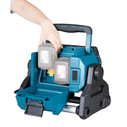 Artikelbild 3 für makita DML809 LED Akku-Baustrahler blau/schwarz, Artikelnummer 459377