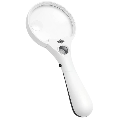 Artikelbild für WEDO Lupe weiß/schwarz 3-fach, 4,5-fach, 12-fach, Artikelnummer 564507