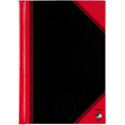 Artikelbild 6 für Bantex Notizbuch Chinakladde DIN A6 blanko, schwarz/rot Hardcover 192 Seiten, 1 St., Artikelnummer 429617