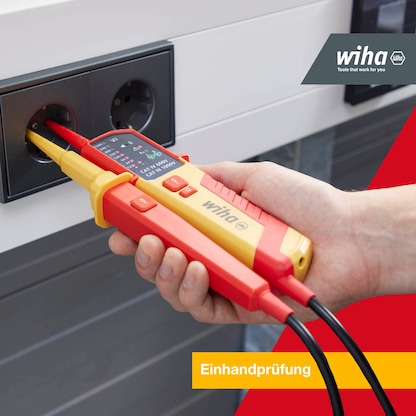 Artikelbild 7 für Wiha Zweipoliger Spannungs- und Durchgangsprüfer 45216 CAT III 1.000 V / CAT IV 600 V, Artikelnummer 717742