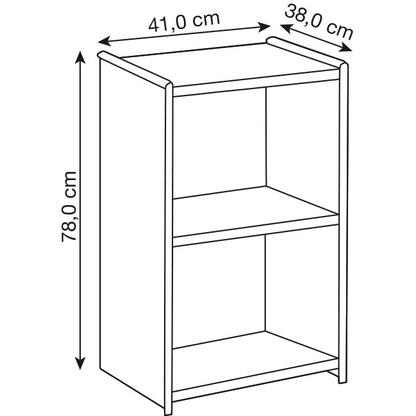 Artikelbild 2 für Kerkmann Aktenregal Lago weiß 41,0 x 38,0 x 78,0 cm, 1 St., Artikelnummer 388066