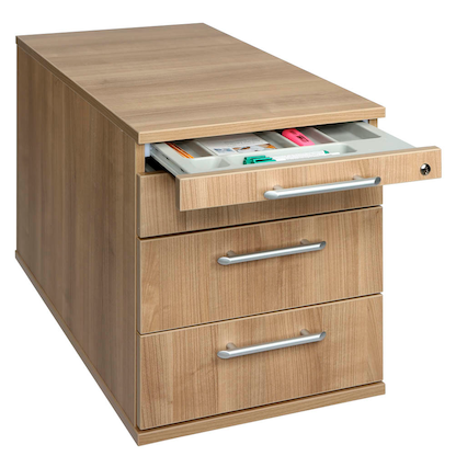 Artikelbild 8 für HAMMERBACHER Solid TC30 Rollcontainer nussbaum 4 Auszüge 42,8 x 80,0 x 51,2 cm, Artikelnummer 293528