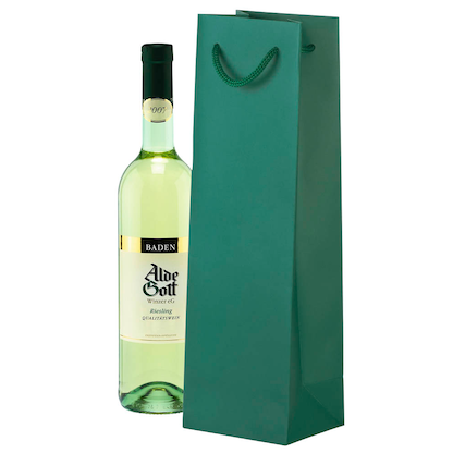 Artikelbild für VP Geschenktüten für Flaschen grün 11,0 x 36,0 cm, 25 St., Artikelnummer 501559