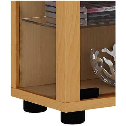 Artikelbild 2 für VCM my home Lumo Mini Vitrine buche 8 Fachböden mit Beleuchtung, Artikelnummer 781359