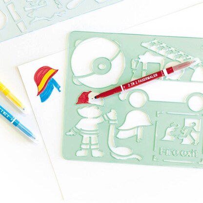 Artikelbild 3 für folia Zeichenschablonen-Set farbsortiert, Artikelnummer 314662