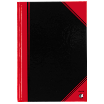 Artikelbild 5 für Bantex Notizbuch Chinakladde DIN A5 blanko, schwarz/rot Hardcover 192 Seiten, 1 St., Artikelnummer 429629