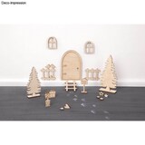 Artikelbild 1 für Rayher Holzbausatz Wichteltür Nisse natur, Artikelnummer 779551